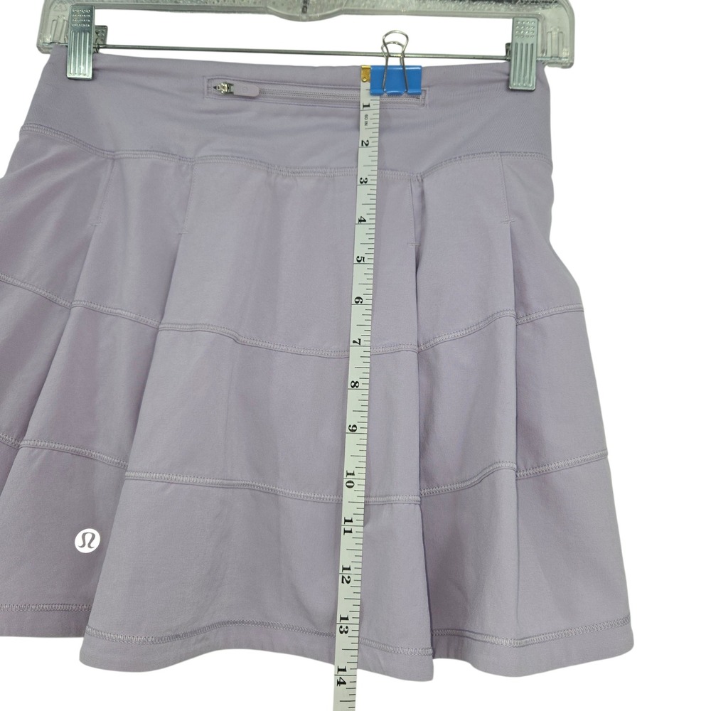 Lululemon Pace Rival Skirt Skort Size 2 Purple Pleated Tennis Golf Lilac Smoke - Picture 8 of 11